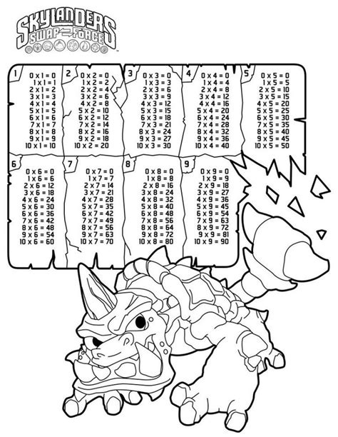color  number multiplication  coloring pages  kids color