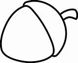 Nut Colouring Coloring Clipart Webstockreview Panda Acorn sketch template