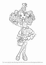 Ever After High Madeline Hatter Draw Step Coloring Pages Drawing Learn Tutorials Drawingtutorials101 Getdrawings sketch template