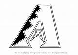 Diamondbacks Arizona Logo Draw Drawing Mlb Step Coloring Pages Logos Drawings Tutorials Paintingvalley Learn Logodix Search Drawingtutorials101 sketch template