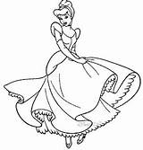 Mewarnai Cinderella Putri Baju Gaun Princes Pesta Indah Jelita sketch template