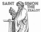 Zealot Saints Schongauer Apostles Typography sketch template