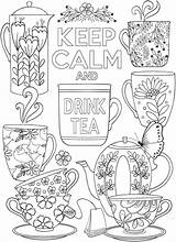 Drink Calm Dover Calming Stress Craftgossip Haven Crown Bordar Doverpublications Bloglovin Coloringpage Mure Holbrook sketch template