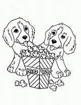 Chien Dog Popcorn Difficile Printable Animals Colouring Coloringpagesonly Ak0 Barbie Catégorie sketch template