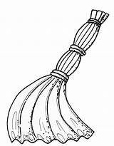 Broom sketch template
