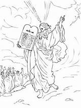 Sinai Moses Commandments Jochebed sketch template