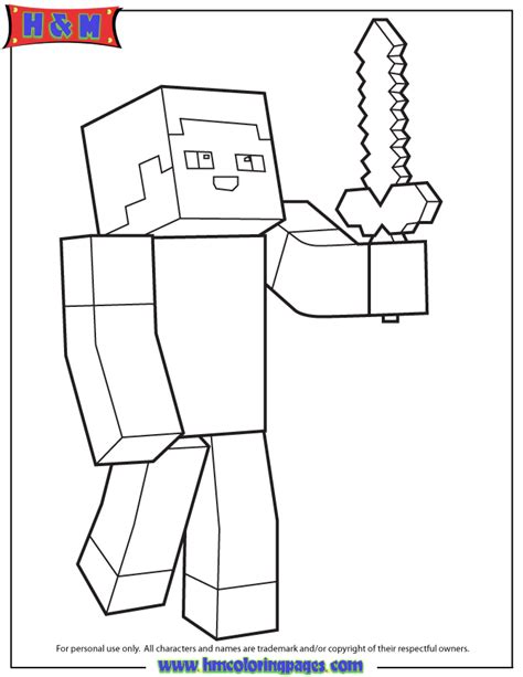 coloring pages  boys minecraft coloring home