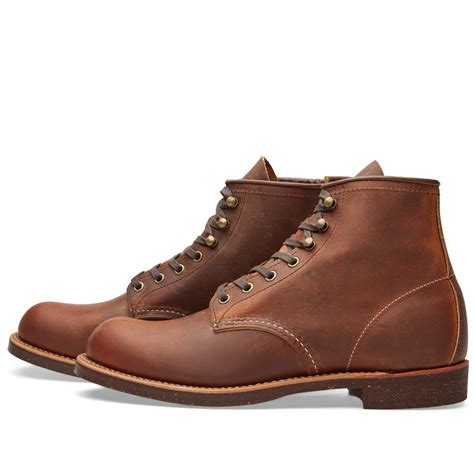 red wing 2959 heritage work 6 blacksmith boot copper rough and tough