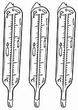 Thermometer Coloring Pages Print sketch template