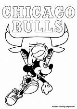 Bulls Chicago Coloring Pages Logo Nba Mickey Mouse Drawing Basketball Print Getdrawings Browser Window sketch template