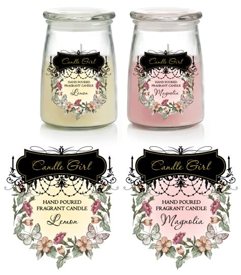 candle labels template