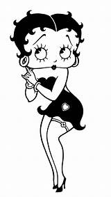 Betty Boop Coloring Pages Easy Kids Print sketch template