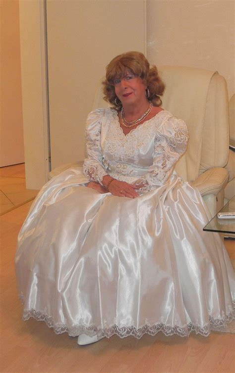 A Crossdresser Who Loves Shiny Wedding Gowns — Mature