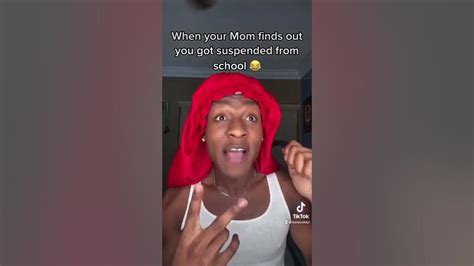 when your mom finds out you got suspended from school 😂 youtube