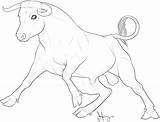 Bull Charging Coloring Comments sketch template