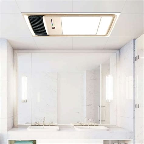 bathroom electric heater exhaust fan warmer ceiling lights heating winter shower livingroom