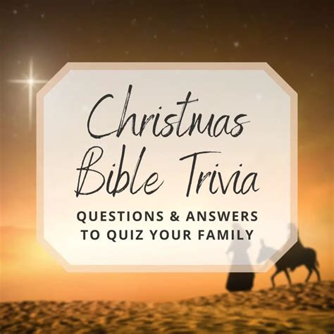 christmas bible trivia questions  quiz  family