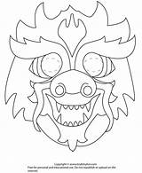 Masks Scouts Masque Chinois Maschere Lunar Nouvel Cinese Capodanno Activité Asie Manuelle Drago Disegnare Httyd Oh Dragons Puppet Bermulanya sketch template