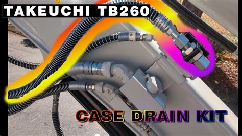 takeuchi tb case drain kit youtube