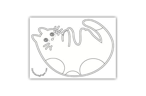 playful cat coloring page cats coloring pages