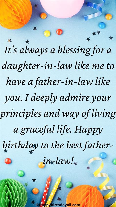 simple birthday wishes  father  law good health birthday message