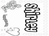 Coloring Name Pages Names Bubble Letters Kids Color Girl Printable Getcolorings Girls Print Shirley First sketch template