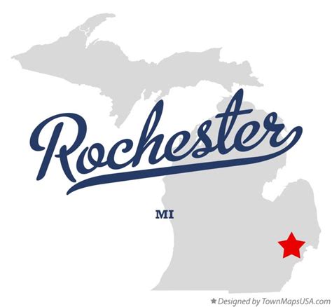 map  rochester mi michigan