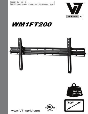 wmft flat panel wall mount manual manualzz