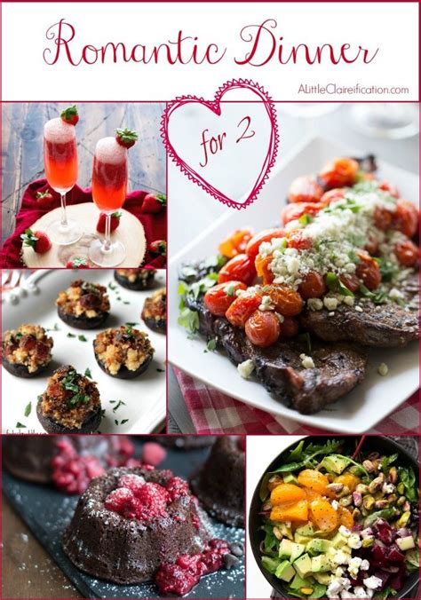 a romantic dinner for two 50 valentine recipe ideas a little