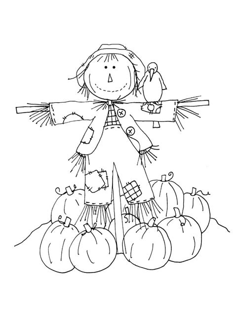 scarecrow  coloring page  print  color
