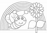 Bee sketch template