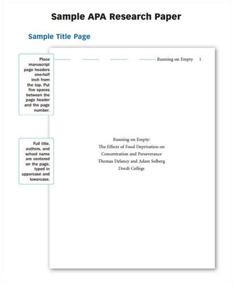 research paper outline template research paper outline template
