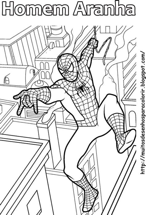 desenhos  colorir homem aranha
