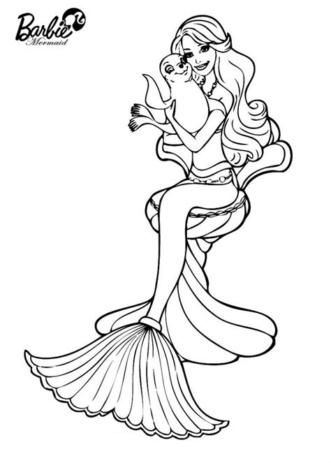 coloriage sirene coloriages mermaid coloring barbie coloring pages