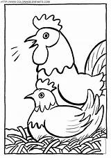 Poule Gallinas Pintar Poules Coq Paques Poulet Colorier Til Animali Dyr Tegninger Chickens Paginas Websincloud Facili Ner Escolha Pasta sketch template