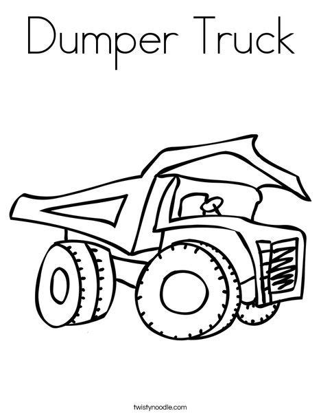 dumper truck coloring page twisty noodle dumper truck truck