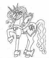 Pegasus Eenhoorn Coloringhome Kleurplaten sketch template