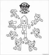 Patrol Paw Pages Coloring Color Online Print sketch template