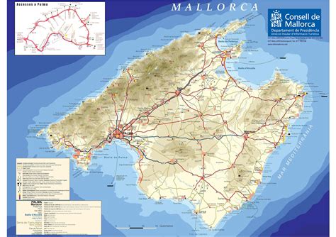 kaarten van majorca gedetailleerde gedrukte plattegronden van majorca orangesmilecom