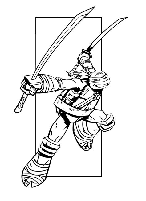 ninja turtles image  print  color ninja turtles kids coloring pages