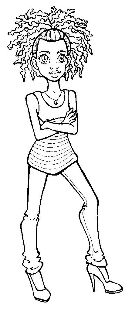 curly girl cool coloring pages scrapbook images coloring pages
