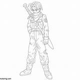 Gotenks Dbaf sketch template