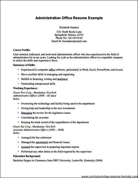 office administrator resume  samples examples format resume