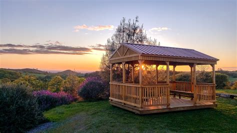 invest  durable summer cabanas   oregon backyard   hickory sheds  dailymoss