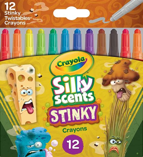 crayola silly scents stinky mini twistables crayons  ct