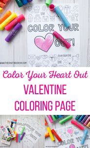 color  heart  valentine coloring page  crafting chicks