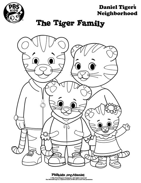 daniel tiger coloring pages  coloring pages  kids
