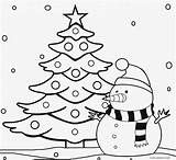 Coloring Christmas Tree Pages Print Cute Snowman Drawing Color Di Printable Colorare Natale Da Evergreen Wallpaper Roots Pagine Getcolorings Awesome sketch template