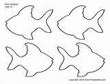 Fish Printable Shapes Templates Template Firstpalette Coloring Pages Shape Craft Printables Patterns Animal Kids Stencils Set Crafts Projects Decorate Choose sketch template