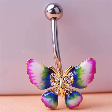 Illuminati Sex Body Jewelry Esmalte Colar Butterfly
